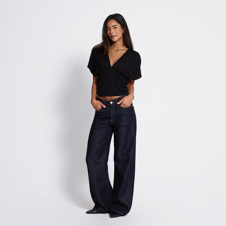 V-neck top "Fienna" Black